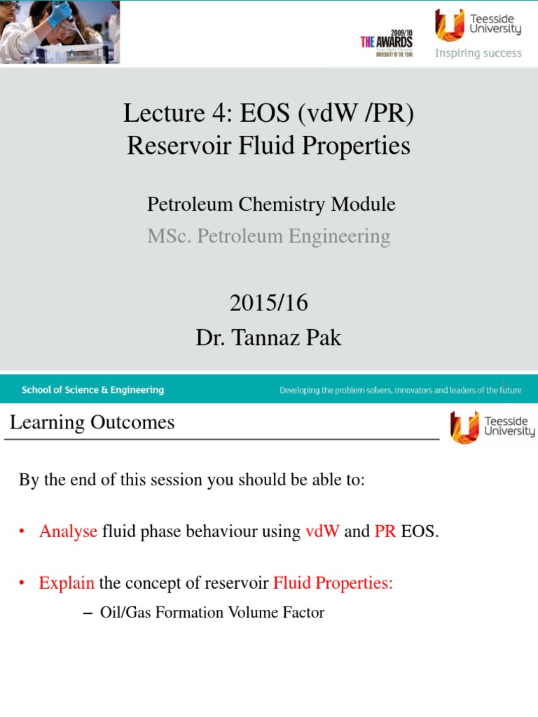 lecture 2 Reservoir fluid properties Petroleum Reservoir Petroleum