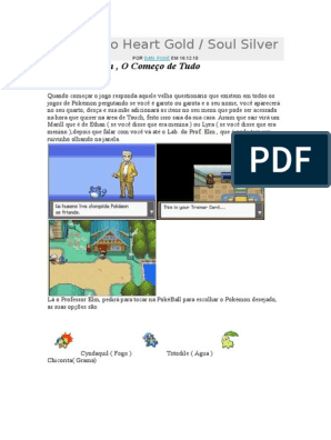 Detonado Heart Gold, PDF, Pokémon