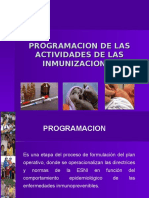 Criterios de Programacion en Inmunizaciones