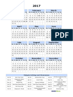 Print Online Calendar 2017