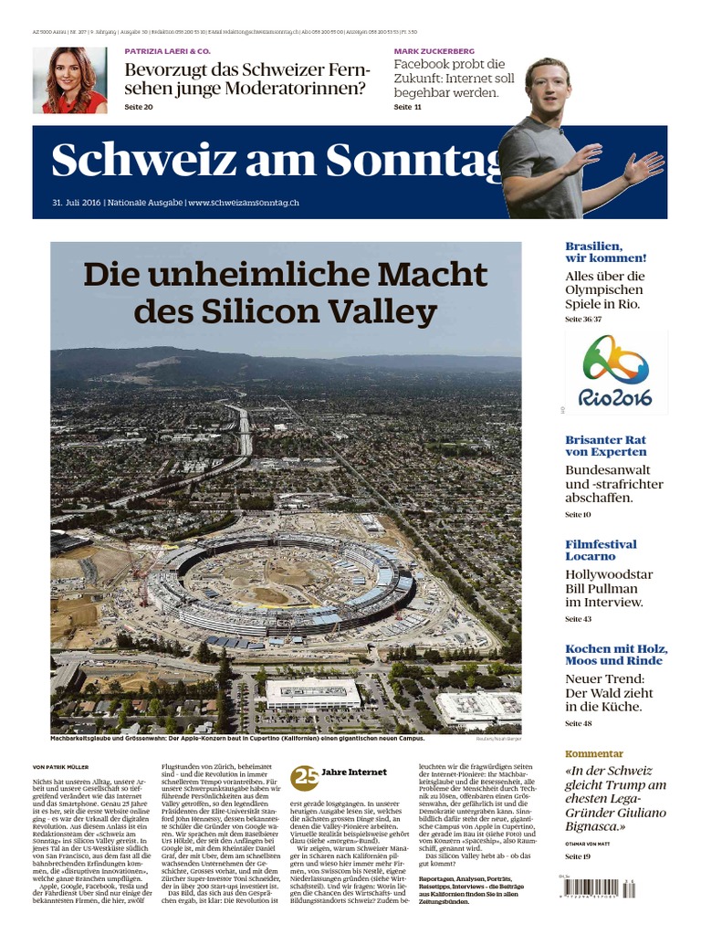 Sonderausgabe, Silicon Valley PDF Bild