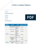 Medicina Del Dolor y Cuidados Paliativos Items