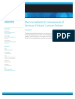 2016 07 28 the Macroeconomic Consequences of Secretary Clintons Economic Policies