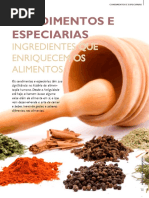 Condimentos e Especiarias