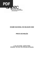 Prova Inglês 2009 ANPEC