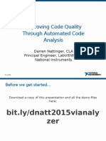 Improving Code Quality Through Automated Code Analysis