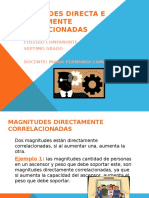 DIAPOSITIVAS MAGNITUDES DIRECTA E INVERSAMENTE CORRELACIONADAS.pptx