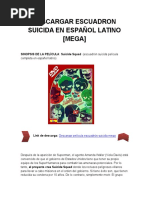 Download Descargar Pelicula Escuadron Suicida en Espaol Latino MEGA by Man Martnez SN320579115 doc pdf