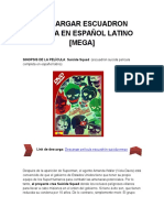 Descargar Pelicula Escuadron Suicida en Español Latino (MEGA)