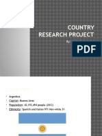 Country Research Project-Kylie Federspiel-Argentina