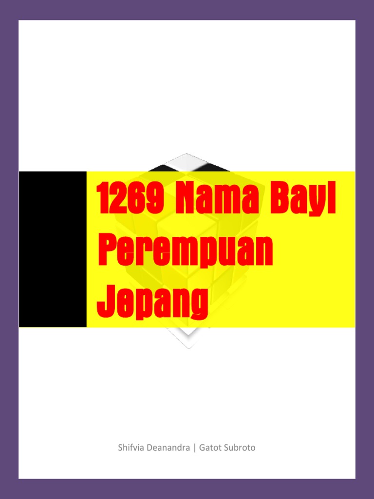 1269 Nama Bayi Perempuan Jepang