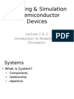 Modeling and simulation of semiconductor devices lecture-1-2