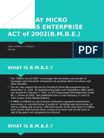 Barangay Micro Business Enterprise Act of 2002 (B