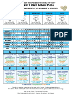 2016-2017 Rider and WFHS Menu