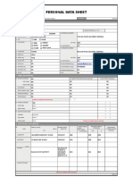 CS FORM 212 Personal Data Sheet