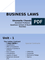 Business Laws: Shumaila Chandni