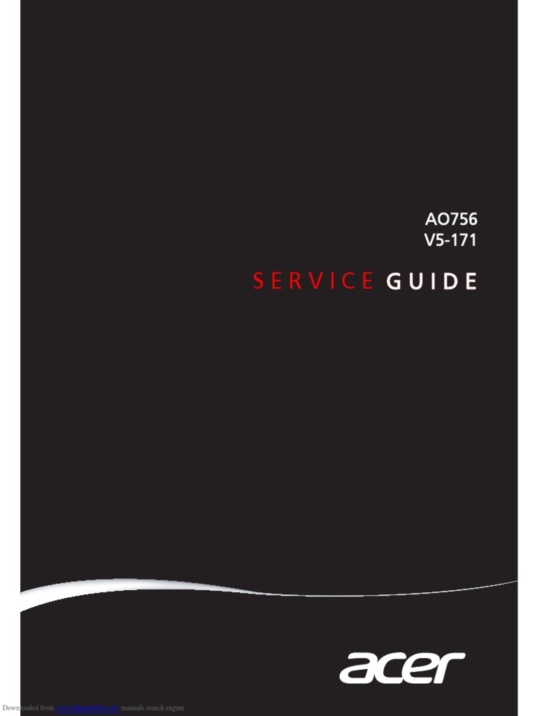 Acer Aspire One AO756 Service Manual.pdf | Bios | Digital Electronics