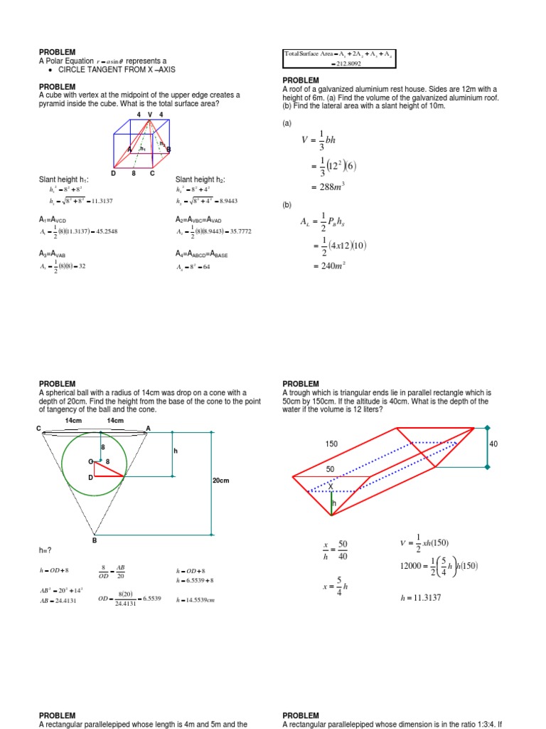 Math Coaching1 2ndbooklet (FINAL) | PDF | Sphere | Elementary Geometry