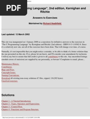Richie Solutions C Programming Language Cryptography