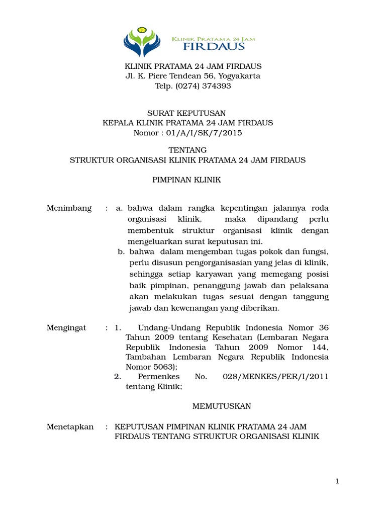 1 3 1 Sk Sruktur Organisasi Fix Dr Zulfia Docx