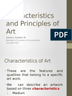 Characteristics and Principles of Art: Santos, Pauline M