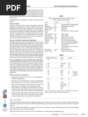 Time Saver Standards For Architectural Design Data 1010 Pdf International System Of Units Units Of Measurement