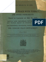 Lausanne Treaty of 1923