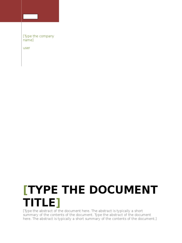 Document Title and Abstract Guide | PDF