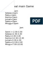 Jadwal Main Game