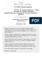 Michael E. Moss v. Morgan Stanley Inc., E. Jacques Courtois, JR., Adrian Antoniu, and James M. Newman, Morgan Stanley Inc. and James M. Newman, 719 F.2d 5, 2d Cir. (1983)