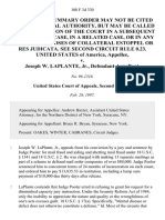 United States v. Joseph W. Laplante, JR., 108 F.3d 330, 2d Cir. (1997)