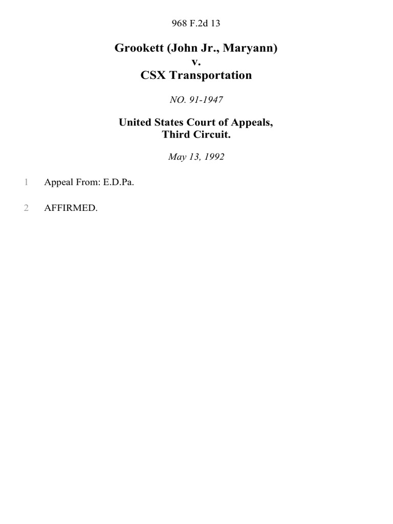 Csx Transportation Phone Number