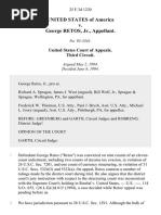 United States v. George Retos, Jr., 25 F.3d 1220, 3rd Cir. (1994)