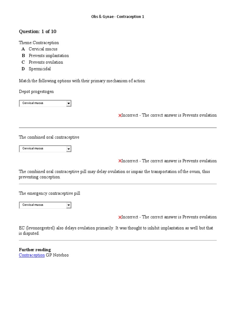 Contraception PDF | PDF | Birth Control | Combined Oral Contraceptive Pill