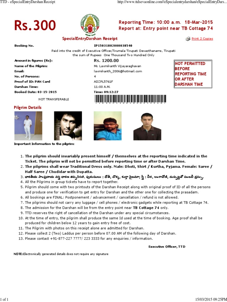 TTD 18th March | PDF | Travel