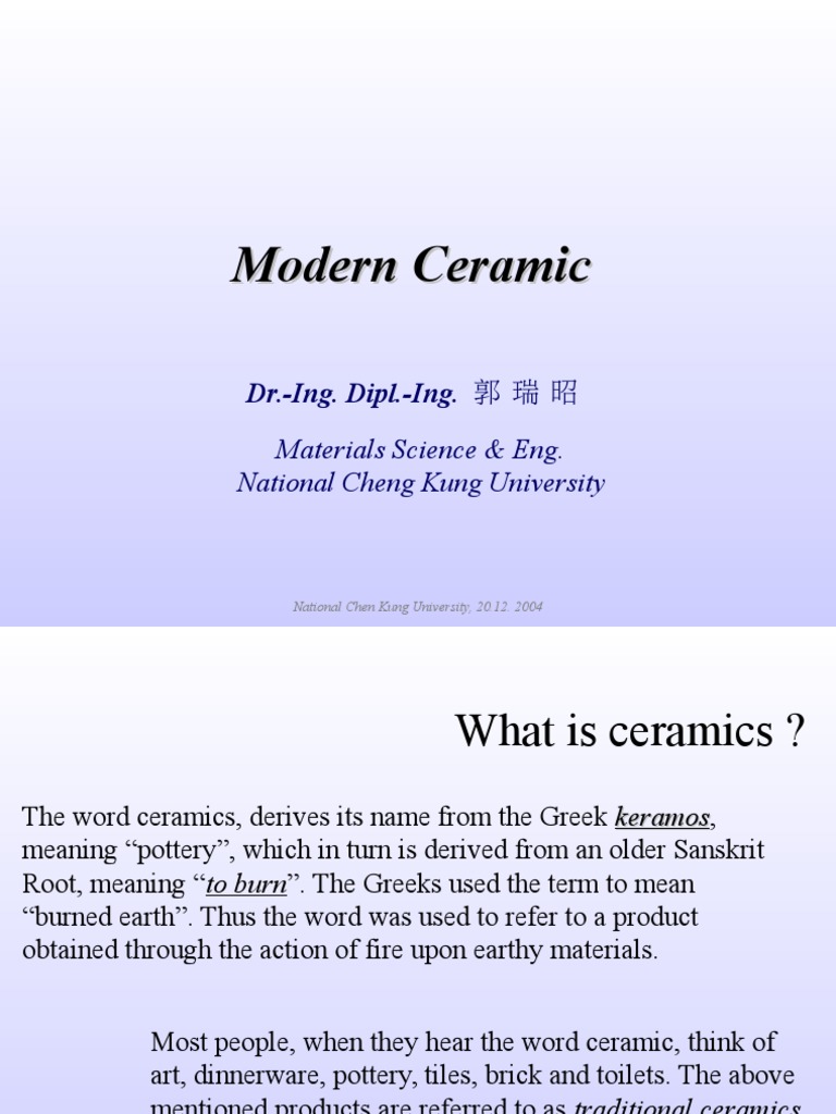 Understanding Ceramics and Their Uses | PDF | Ceramics | Sintering