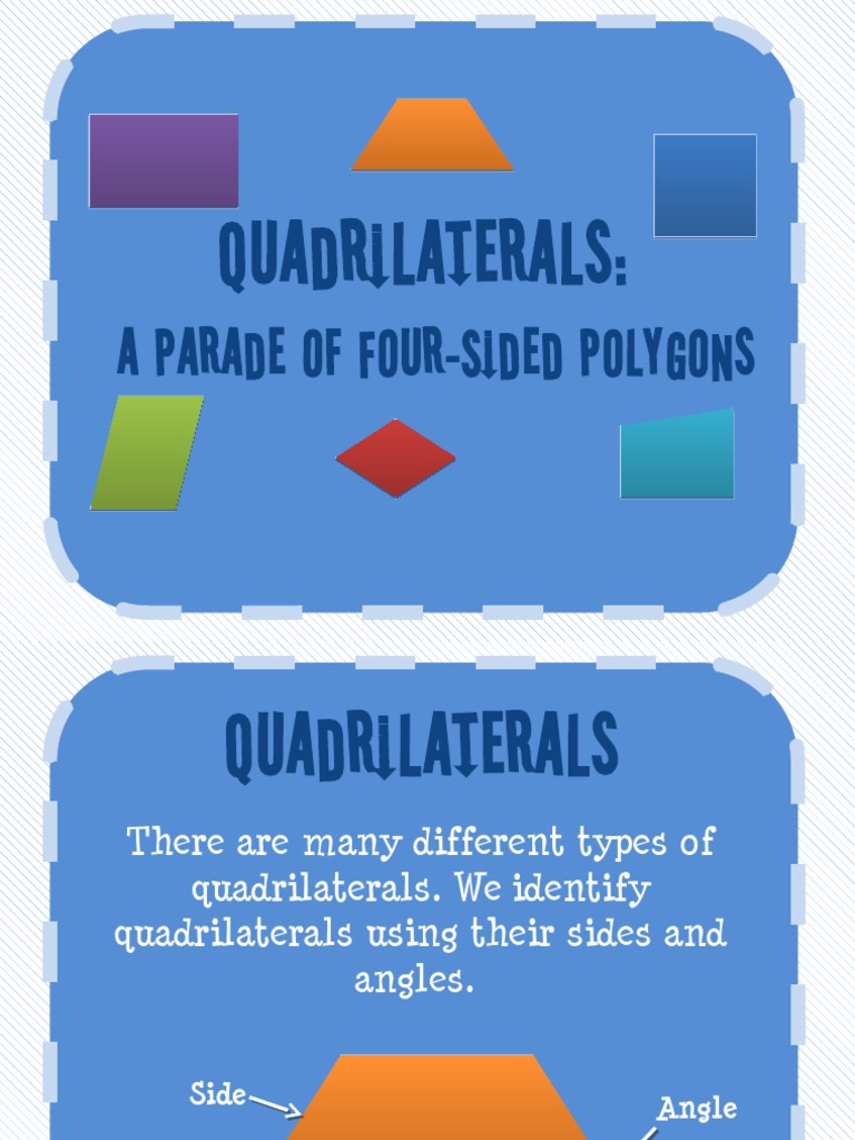 Types of Quadrilaterals Explained | PDF