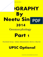 Geomorphology by Neetu Singh Part 1 of 14. by Raz KR (Geography Optional) PDF