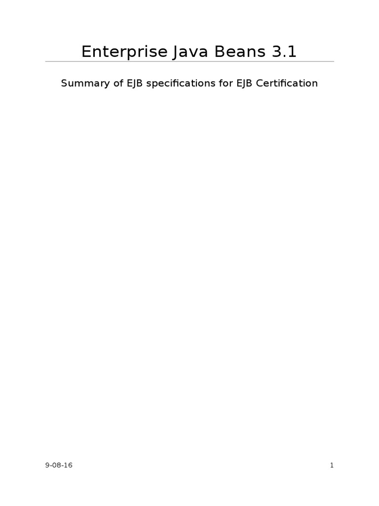 Enterprise Java Beans 3 PDF Enterprise Java Beans Software