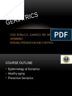 Geria Trics: Jose Ronilo G. Juangco, Md. Mph. Uermmmci Disease Prevention and Control
