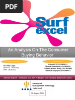 Consumer Behavior Project_Interim Report_Surf Excel