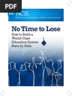 NCSL No Time To Lose Report