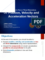 1.06 Position, Velocity and Acceleration Vectors