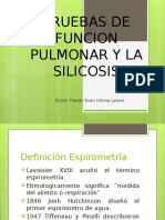 Pruebas de Funcion Pulmonar y La Silicosis