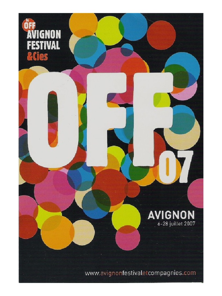 Programme Off 2007 PDF Festival Théâtre