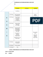 Jadual Perkhemahan Unit Beruniform SK Iboi 2015