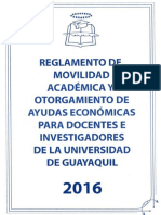 Reglamento de Movilidad Academica