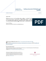 Susan H. Williams__Democracy Gender Equality and Customary Law- Constitutionalizing Internal Cultural Disruption (Www.repository.law.Indiana.edu)