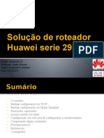 Configuração Roteador Huawei AR 29