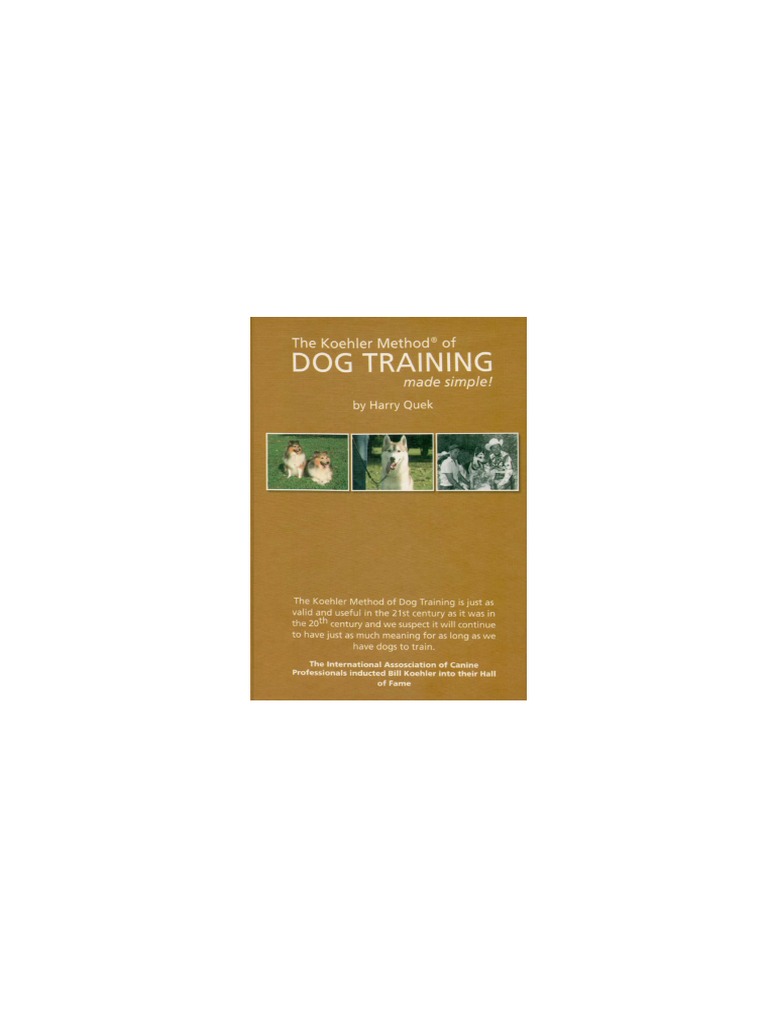 koehler method of dog training